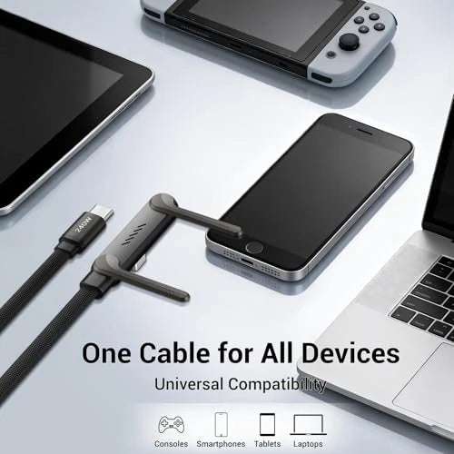 Premium  2-in-1 Cable & Phone Stand